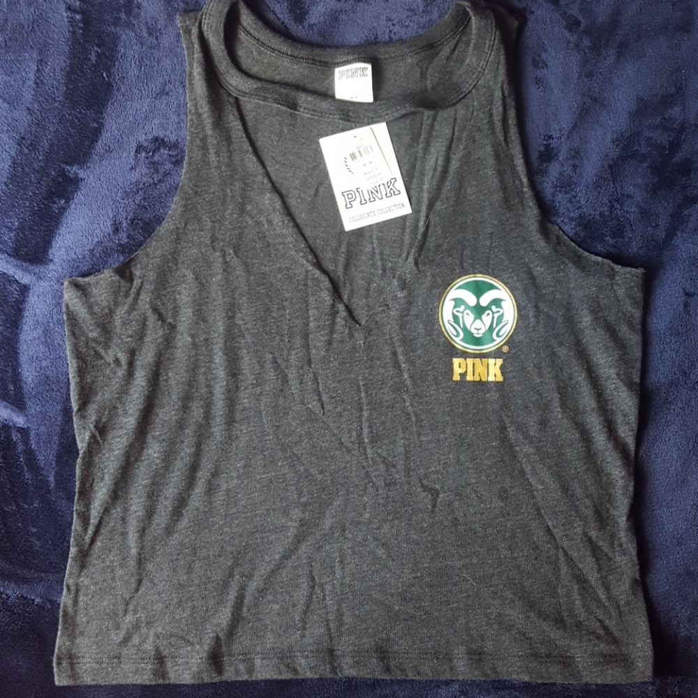 PINK Colorado State university crop top